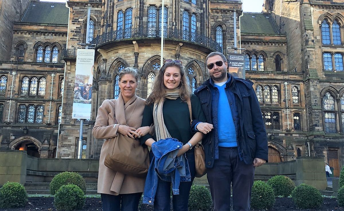 Helena Raes met familie