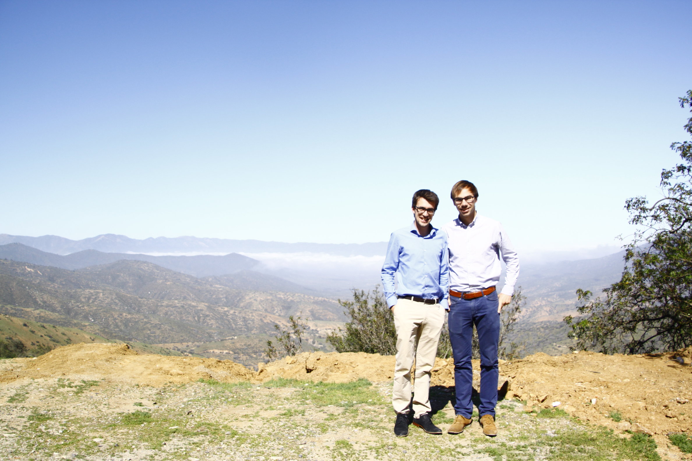 Steven en Alexander in Santiago