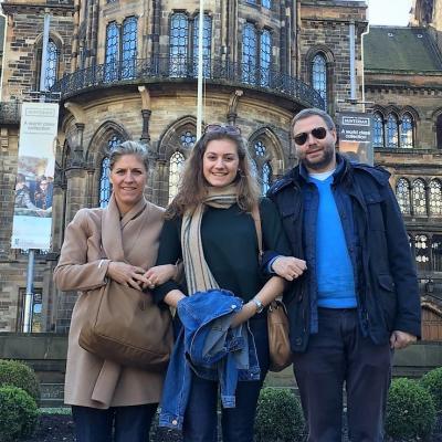 Helena Raes met familie