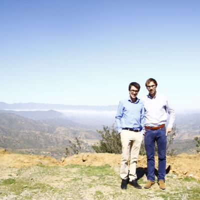 Steven en Alexander in Santiago